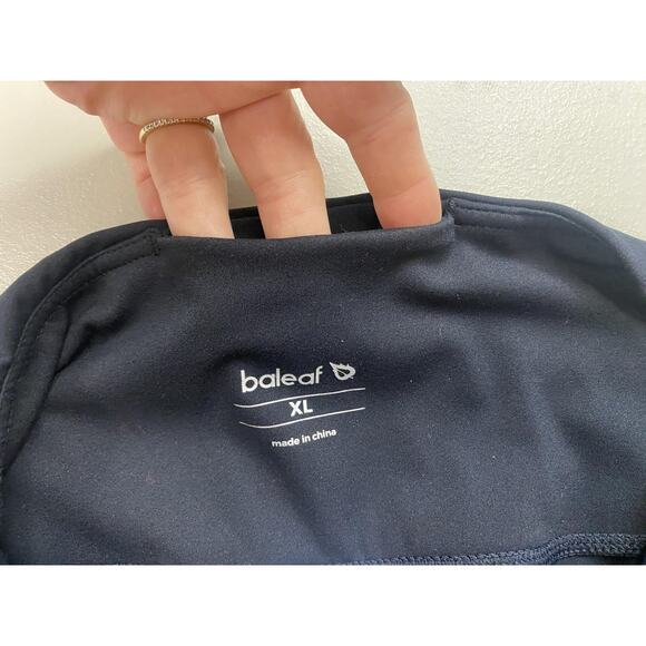 Baleaf Leggings Womens XL Black High Rise Yoga Pants Pockets Athletic Workout - Picture 11 of 14